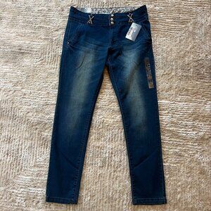 NWT Blue Pear Rhinestones Denim Jeans Plus Size